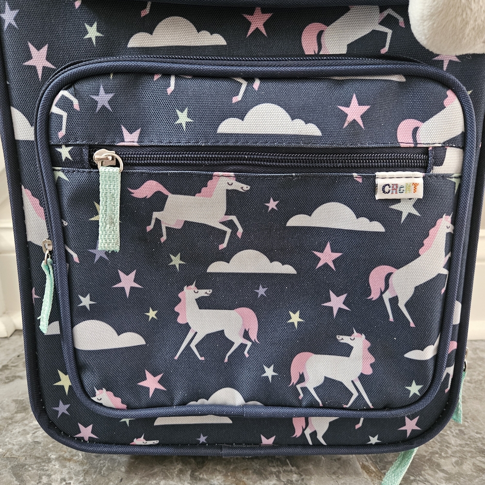 Kids Unicorn Carry On Rolling Luggage - Picture 3 of 16